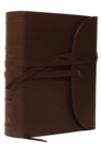 Image for NKJV, Journal the Word Bible, Large Print, Premium Leather, Brown, Red Letter : Reflect on Your Favorite Verses