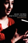 Image for Music, words and voice  : a reader