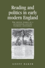 Image for Reading and Politics in Early Modern England