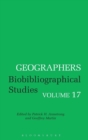 Image for Geographers  : biobibliographical studiesVol. 17 : v. 17
