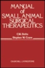 Image for Manual of Small Animal Surgical Therapeutics