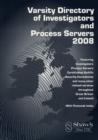 Image for Varsity directory of investigators and process servers 2008