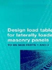 Image for Design Tables for Reinforced Laterally Loaded Masonry Panels : To BS 5628 Parts 1 and 2