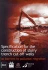 Image for Specification for the Construction of Slurry Trench Cut-off Walls