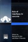Image for Role of Interfaces in Concrete
