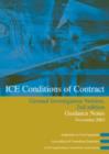 Image for ICE Conditions of Contract Ground Investigation Version : Guidance Notes : Guidance Notes