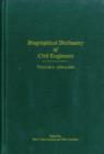Image for Biographical Dictionary of Civil Engineers in Great Britain and Ireland - Volume 2