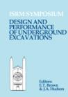 Image for Design and Performance of Underground Excavations