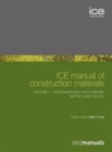 Image for ICE Manual of Construction Materials - 2 volume set
