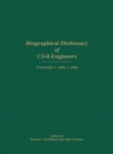 Image for Biographical Dictionary of Civil Engineers in Great Britain and Ireland - Volume 3 : 1890-1920