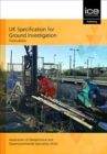 Image for UK Specification for Ground Investigation