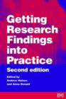 Image for Getting Research Findings into Practice