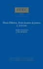 Image for Denis Diderot, Ecrits inconnus de jeunesse 1737-1744 : identifies et presentes par J. Th. de Booy