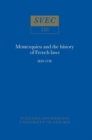 Image for Montesquieu and the History of French Laws