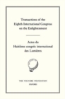 Image for Transactions of the Eighth International Congress on the Enlightenment/Actes du Huitieme congres international des Lumieres
