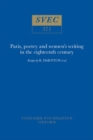 Image for Paris, poetry and women&#39;s writing in the eighteenth century