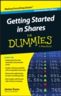 Image for Getting started in shares for dummies