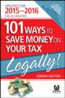 Image for 101 Ways To Save Money On Your Tax - Legally! 2015-2016