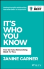 Image for It&#39;s Who You Know: How to Make Networking Work for You