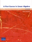 Image for A first course in linear algebra
