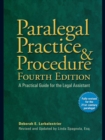 Image for Paralegal Practice &amp; Procedure Fourth Edition : A Practical Guide for the Legal Assistant