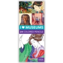 Image for I Heart Museums Colored Pencil Set and Pencil Sharpener