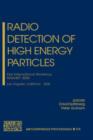Image for Radio Detection of High Energy Particles