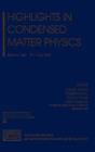 Image for Highlights in Condensed Matter Physics : Salerno, Italy, 9-11 May 2003