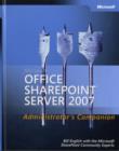 Image for Microsoft Office SharePoint Server 2007 Administrator&#39;s Companion