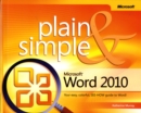 Image for Microsoft Word 2010 plain &amp; simple