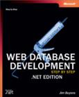 Image for Web database development .NET edition, step by step