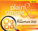 Image for Microsoft PowerPoint 2010 plain &amp; simple
