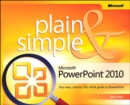 Image for Microsoft PowerPoint 2010 plain &amp; simple