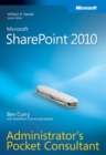 Image for Microsoft SharePoint 2010: administrator&#39;s pocket consultant