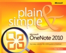 Image for Microsoft OneNote 2010 plain &amp; simple