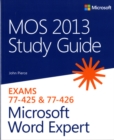 Image for MOS 2013 Study Guide for Microsoft Word Expert
