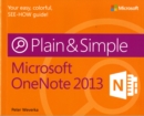 Image for Microsoft OneNote 2013 Plain &amp; Simple