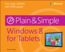 Image for Windows 8 for tablets plain &amp; simple