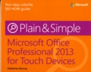 Image for Microsoft Office Professional 2013 for touch devices plain &amp; simple