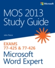 Image for MOS 2013 study guide for Microsoft Word Expert