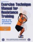 Image for Exercise Technique Manual for Resistance Training