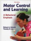 Image for Motor control and learning  : a behavioral emphasis
