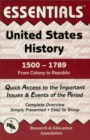 Image for United States History: 1500 to 1789 Essentials