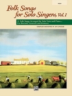 Image for Folk Songs for Solo Singers, Vol. 1