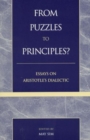 Image for From Puzzles to Principles? : Essays on Aristotle&#39;s Dialectic