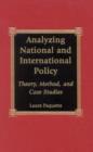 Image for Analyzing National and International Policy