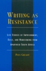 Image for Writing as Resistance