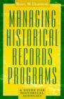 Image for Managing Historical Records Programs