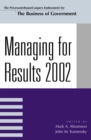 Image for Managing For Results 2002