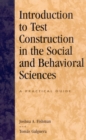 Image for Introduction to Test Construction in the Social and Behavioral Sciences